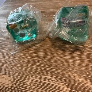 New Clear Teal Ocean Squishy Set of Two
